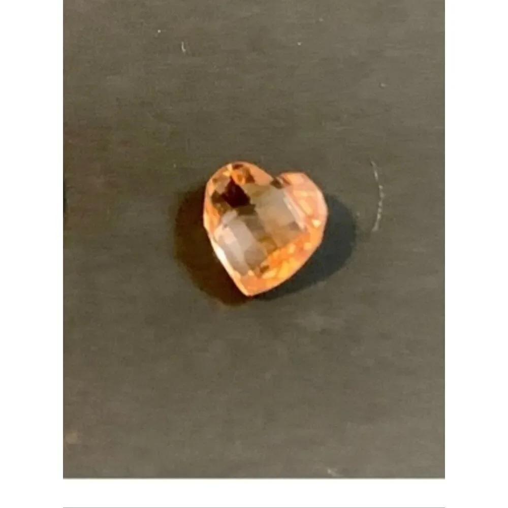 October Birthstone Heart Shaped Floating Locket Charm